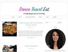 Tablet Screenshot of dancetraveleat.com